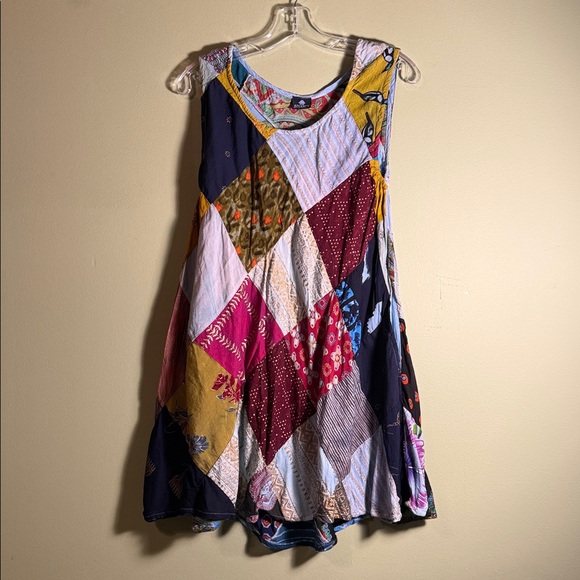 advance Dresses & Skirts - Patchwork Sleeveless Dress - Multicolor